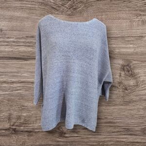 Monk & Lou Blue Women's Sweater With 3/4 Sleeves Size M/L